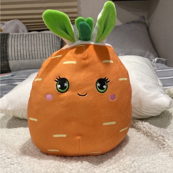 Squishmallows Caroleena the Carrot Bunny Ears Easter Theme - Picture 1 of 6